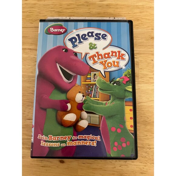 Barney Please & Thank You DVD Kids Manners Musical 20 Songs Lionsgate 2004 - Picture 1 of 4